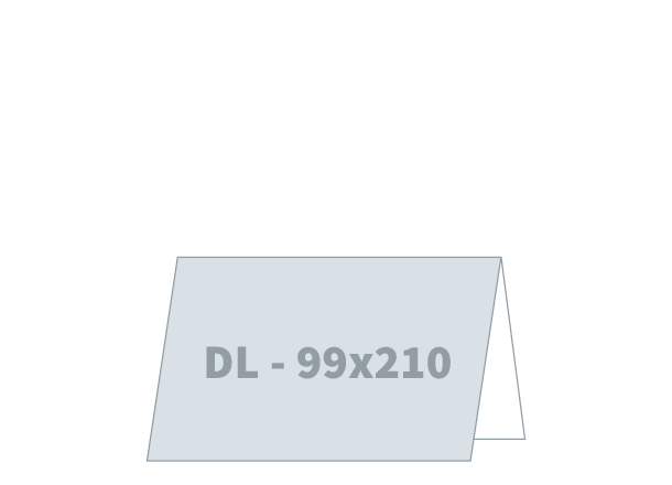 Pozivnica 2 x 1/3 A4 - Standard: 210x198 / 210x99 mm - V savijanje (D6)