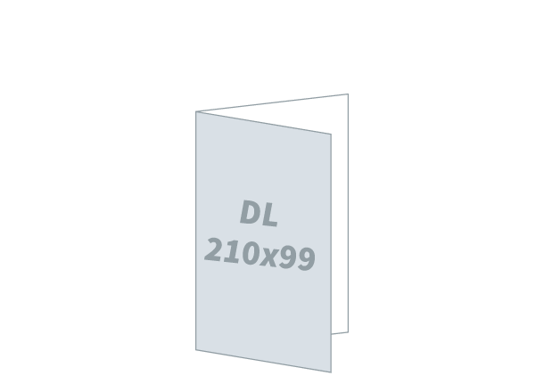 Pozivnica 2 x 1/3 A4 - Premium White: 198x210 / 99x210 mm - V savijanje (D6)