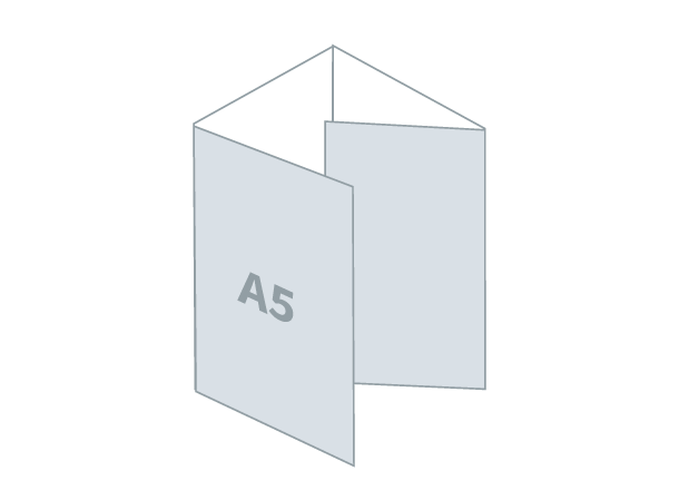 Letak 4 x A5 - Eco: 583x210 / 148x210 mm - Roll savijanje (D2)
