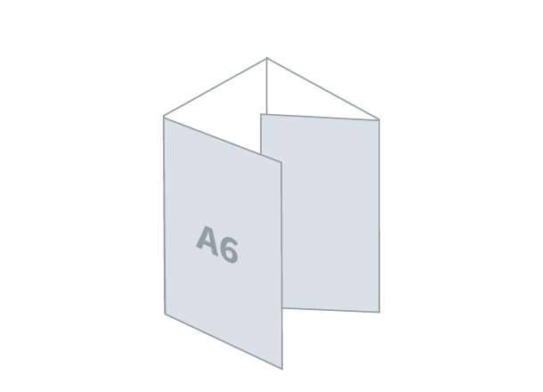 Letak 4 x A6 - Eco: 411x148 / 105x148 mm - Roll savijanje (D4)