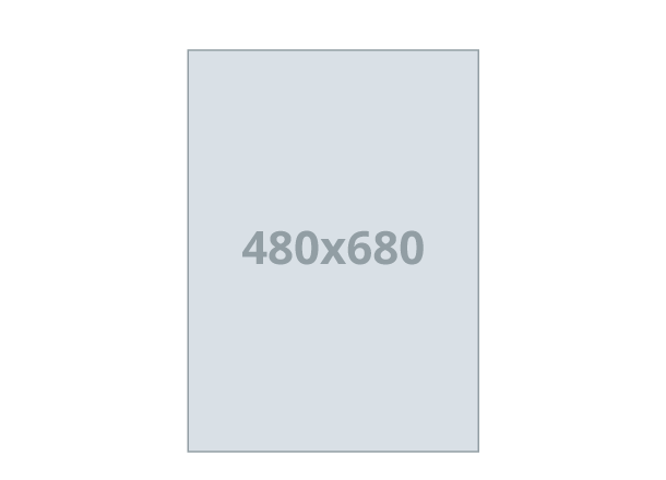 Plakat B2 - 3D Foil: 480x680 mm (D1)