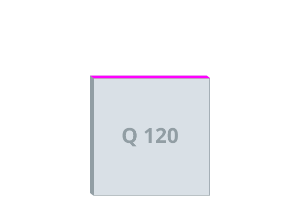 Pisaći blok Q-120: 120x120 mm, lijepljen (D15)