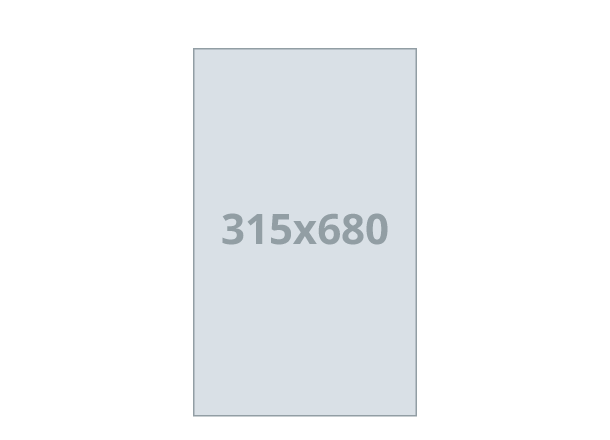 Kalendar XL - jednolistni: 315x680 mm (D1S)