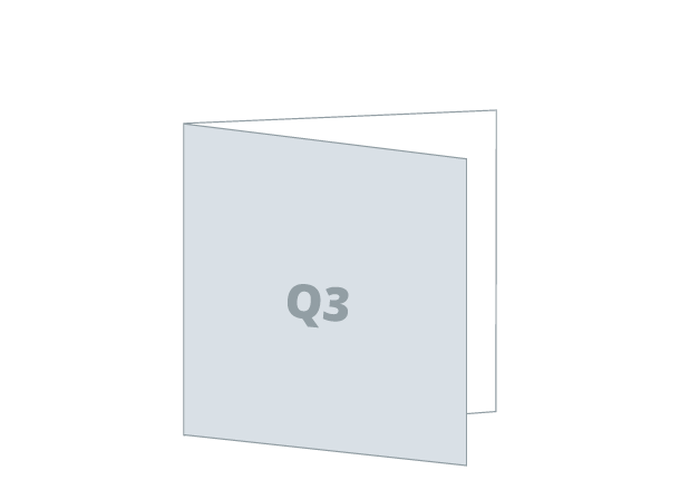 Letak 2 x Q3 - Eco: 594x297 / 297x297 mm - V savijanje (D1)