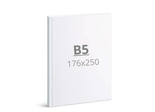 Brošura B5: 176x250 mm - meki uvez / šivano, lijepljeno (D4X)