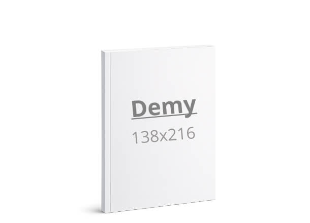Brošura Demy: 138x216 mm - meki uvez / šivano, lijepljeno (D4)