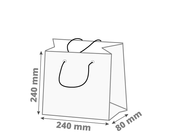 Poklon vrećica: 240x80x240 mm (D1)