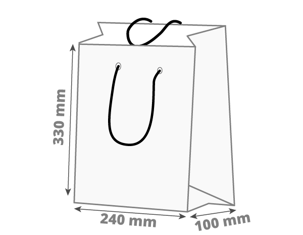Poklon vrećica: 240x100x330 mm (D1X)