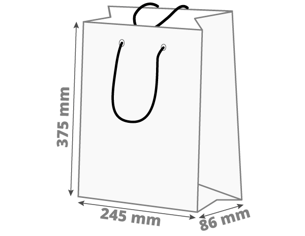 Poklon vrećica: 245x86x375 mm (D1X)