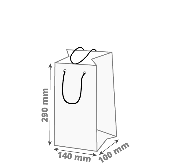 Poklon vrećica za boce: 140x100x290 mm (D1)