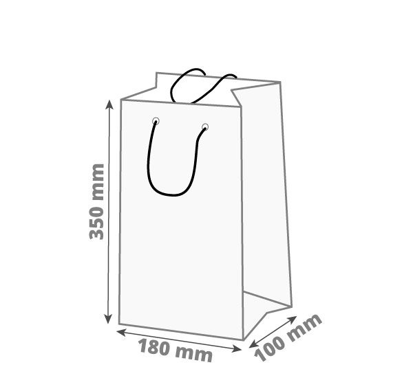 Poklon vrećica za boce: 180x100x350 mm (D1X)