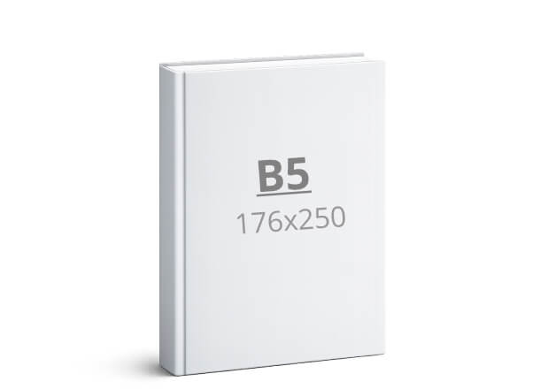 Knjiga B5: 176x250 mm - tvrdi uvez (D4X)