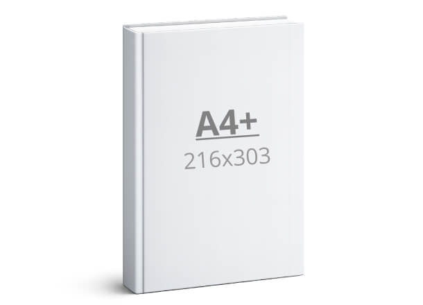 Knjiga A4+: 216x303 mm - tvrdi uvez (D2)