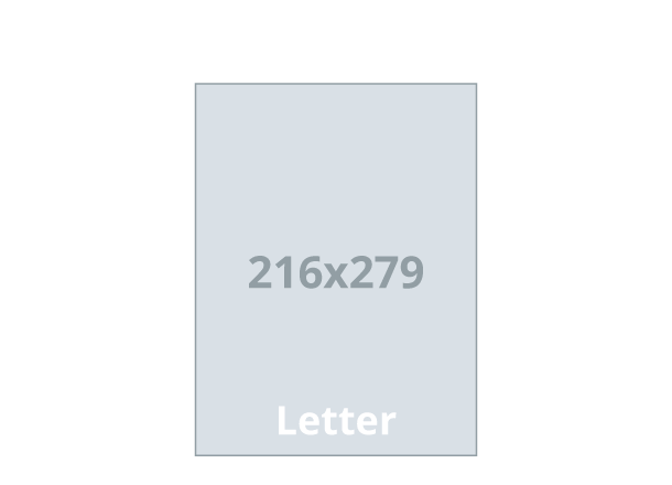 Brošura Letter - Standard: 216x279 mm - meki uvez / šivano, lijepljeno (D2)
