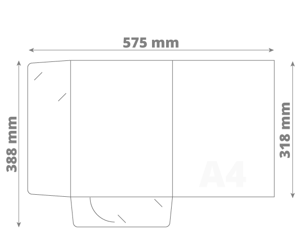Poslovna mapa A4 - Model 5: 575x388x0 mm (D1)