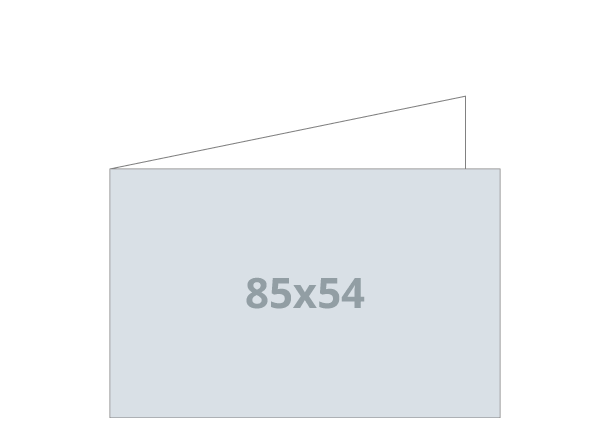 Posjetnica - 3D Foil: 108x85 / 54x85 mm - V savijanje (D21)